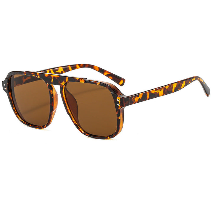 Ladies geometric sunglasses with polarized yellow lenses Kalsten