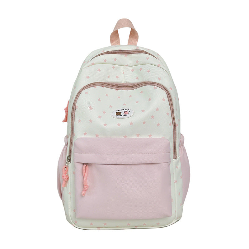 Star-Print Multi-Pocket Backpack Kalsten
