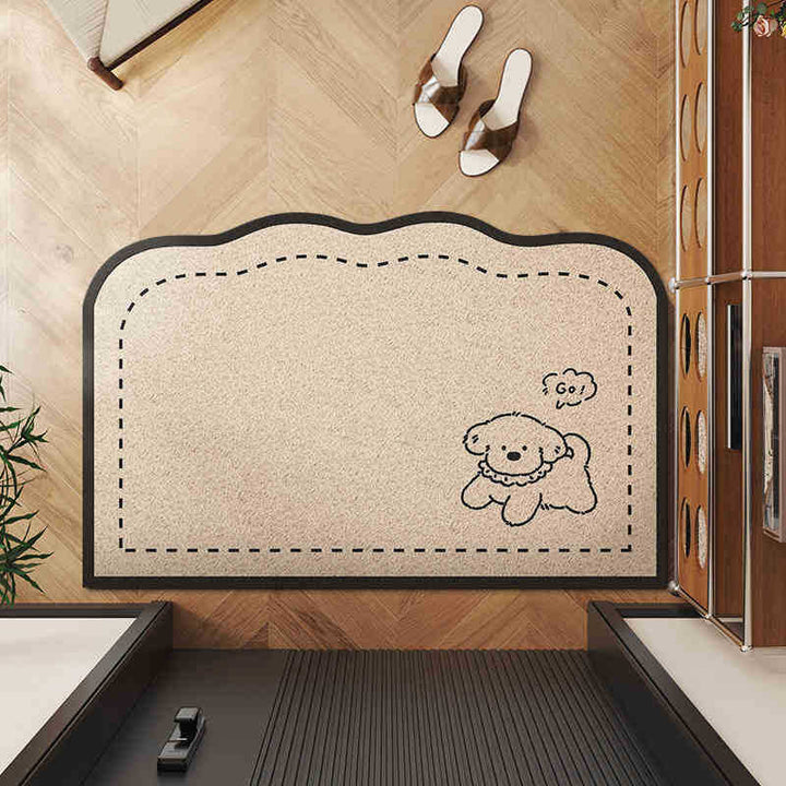 Adorable Detective-Themed Entrance Mat