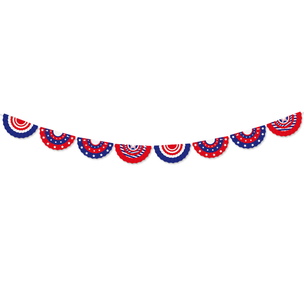 Unisex nan multi-layered fan garland made of paper for party and window decoration Kalsten
