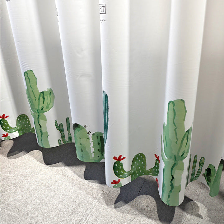Tropical-Inspired Botanical Shower Curtain Kalsten