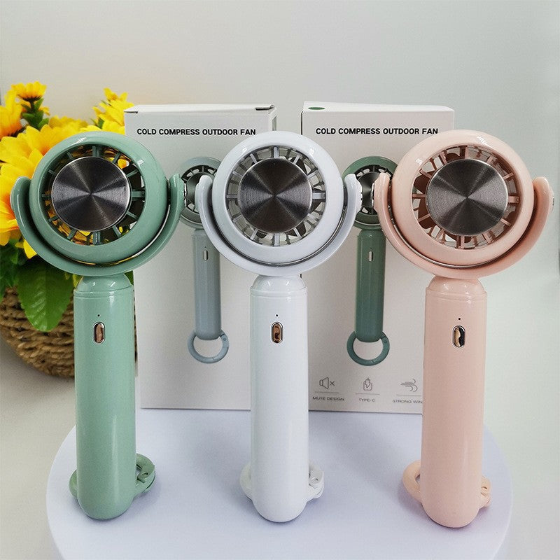 Ladies Portable Hand Fan with Flexible Tilt Adjustment Kalsten
