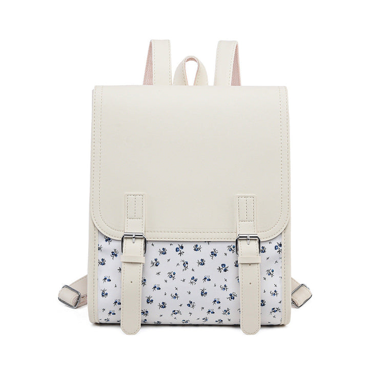 Floral Print Structured Backpack Kalsten