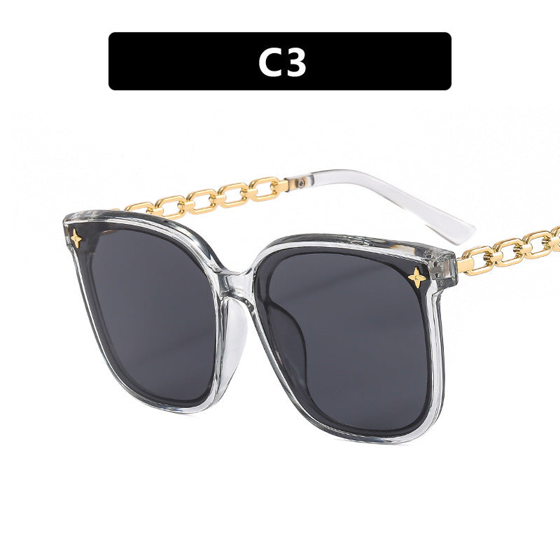 Women's Luxury Sunglasses with Fashionable Chain Frame Kalsten
