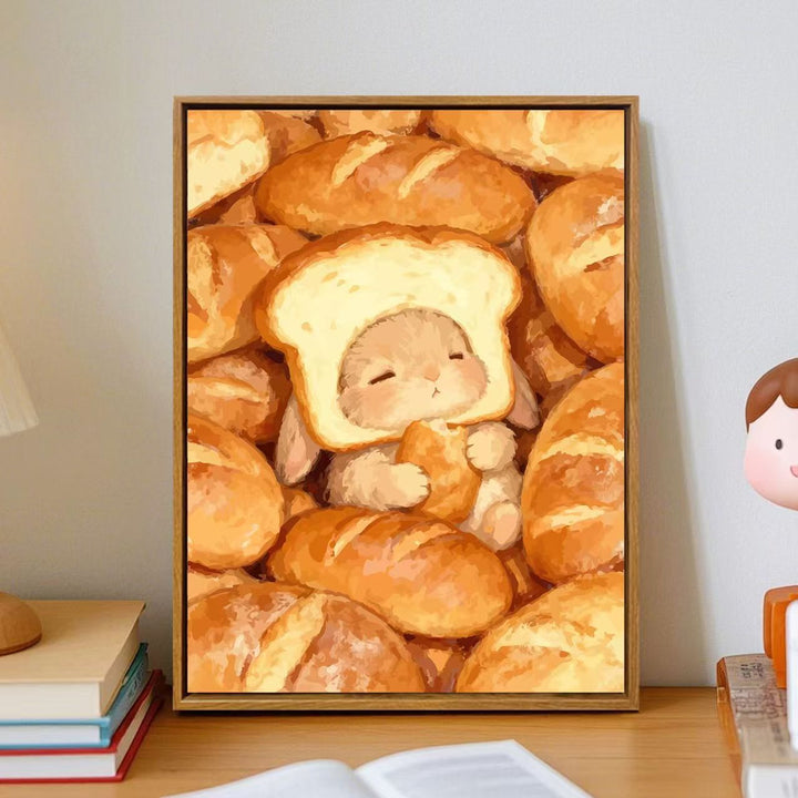 Cozy Cartoon Bunny Wall Art Kalsten