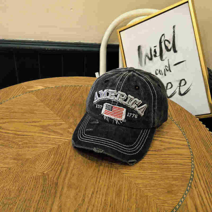 Unisex Vintage-Inspired Distressed Baseball Cap Kalsten
