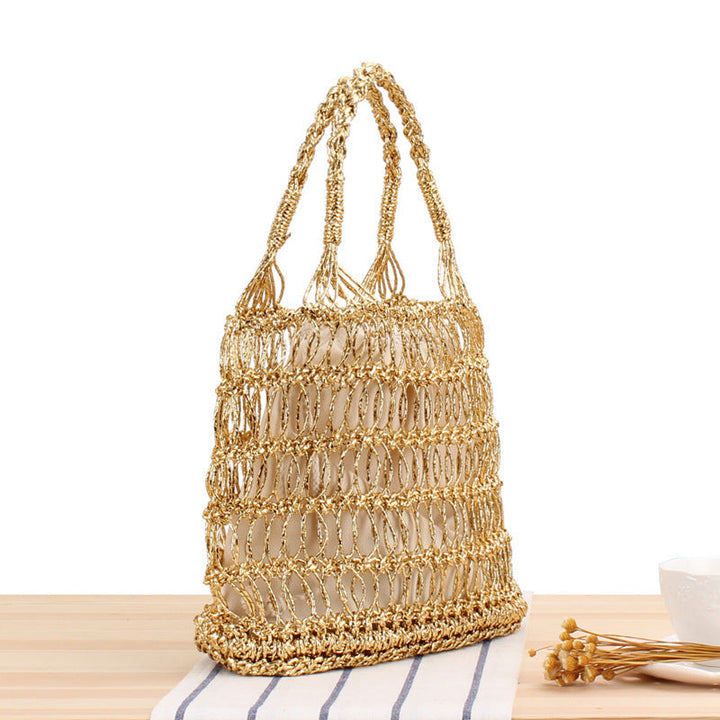 Practical mesh straw bag Kalsten