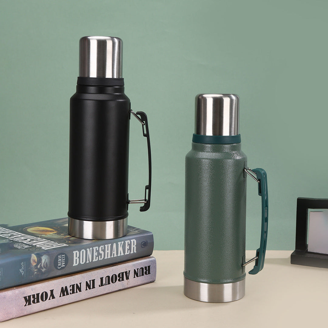 Unisex Insulated Stainless Steel Water Bottle with Carrying Handle Kalsten