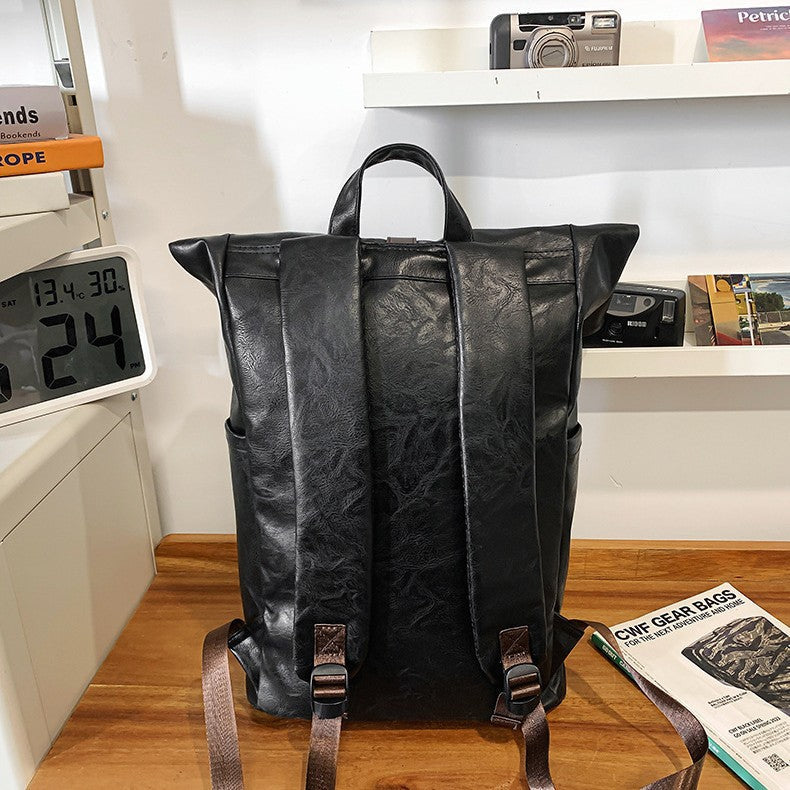 Casual Leather Backpack Kalsten