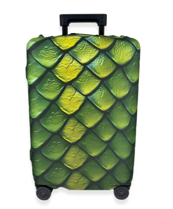 Unisex nan elastic suitcase cover with artistic marble print, shockproof fit and tear-resistant stretch material Kalsten