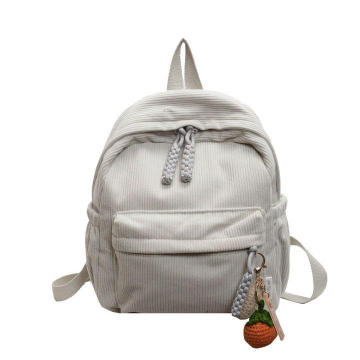 Corduroy Casual Mini School Backpack Kalsten