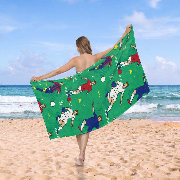 Beach towel in creative wave pattern Kalsten