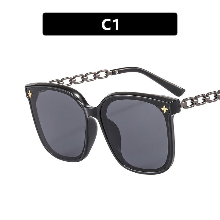 Women's oversized sunglasses with fashionable chain detail Kalsten