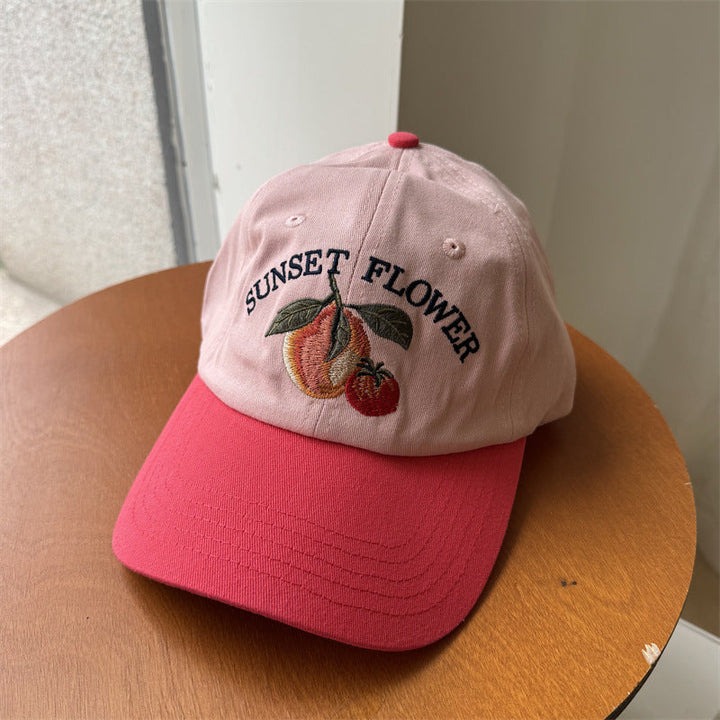 Women's Embroidered Fruit-Themed Baseball Cap Kalsten