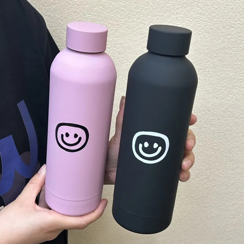 Women's insulated bottle with creative smiley design Kalsten