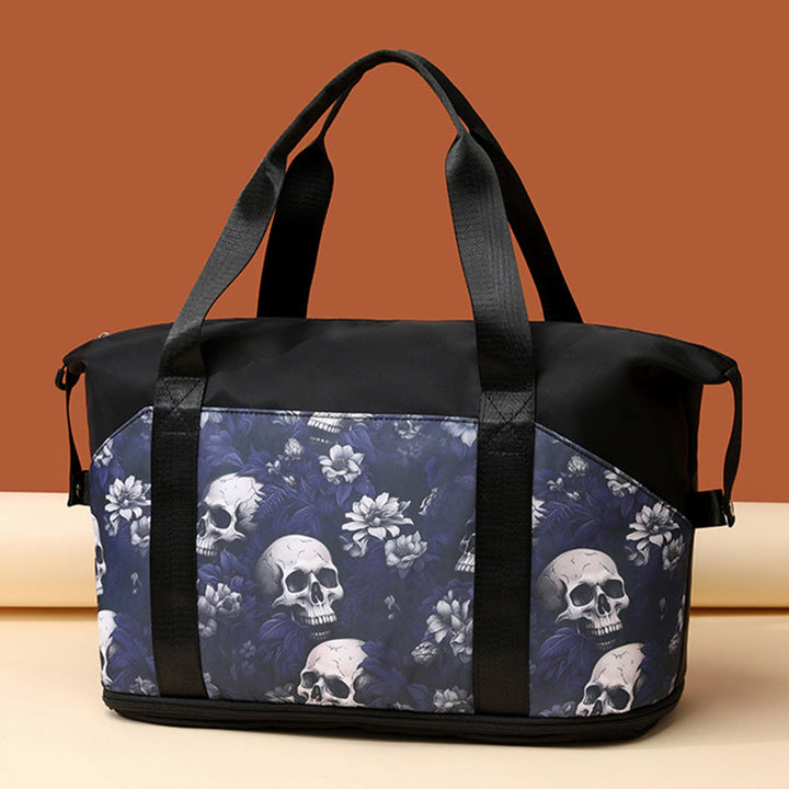 Artistic Skull Print Gym Duffel Bag Kalsten