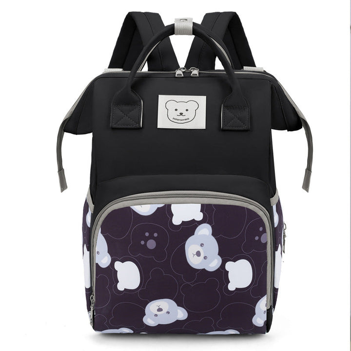 Cute Animal-Themed Multi-Pocket School Backpack