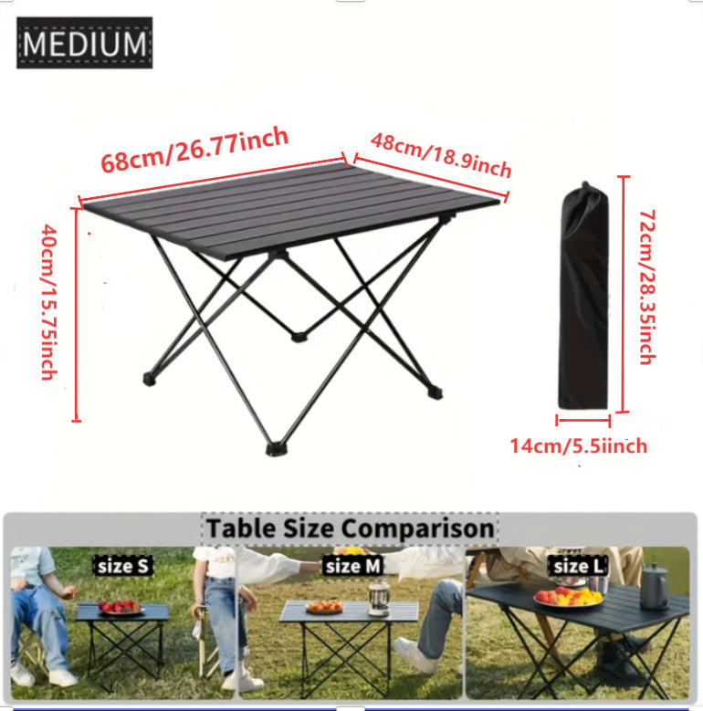 Women Folding Camping Table Kalsten