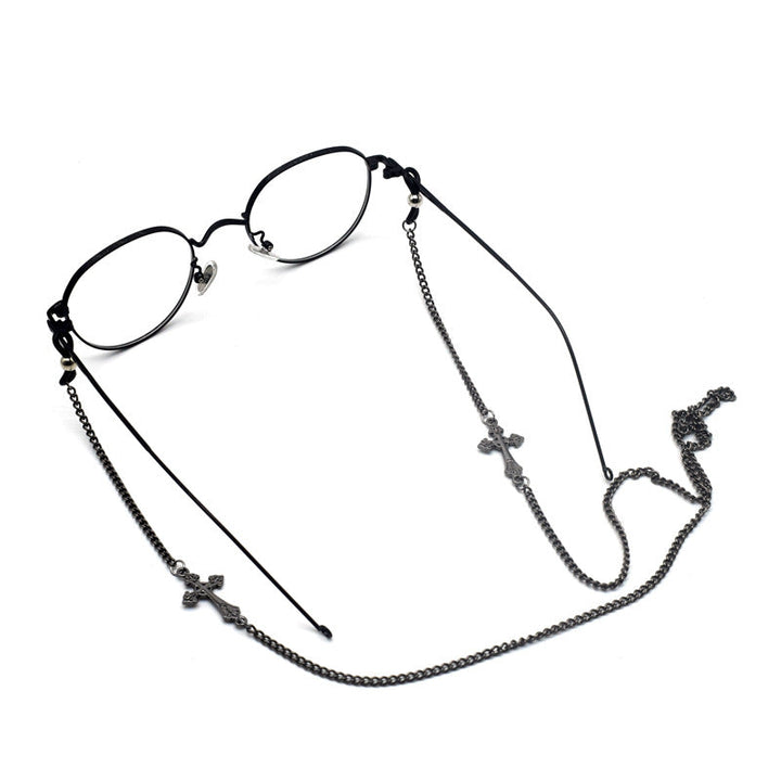 Stylish Cross-Detail Eyewear Chain Kalsten