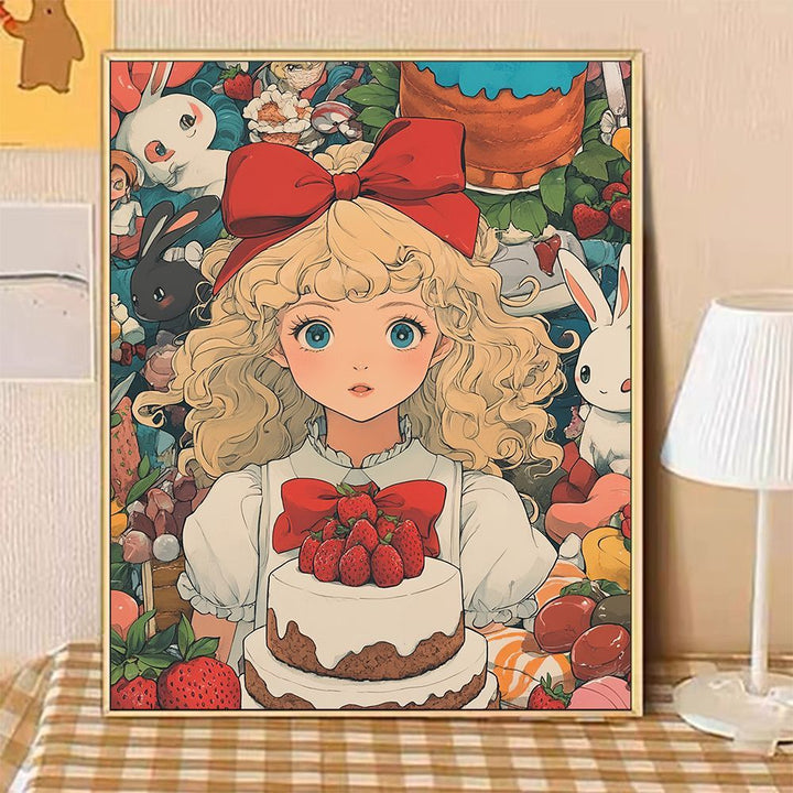Whimsical Fantasy Dessert-Themed Canvas Art Print Kalsten