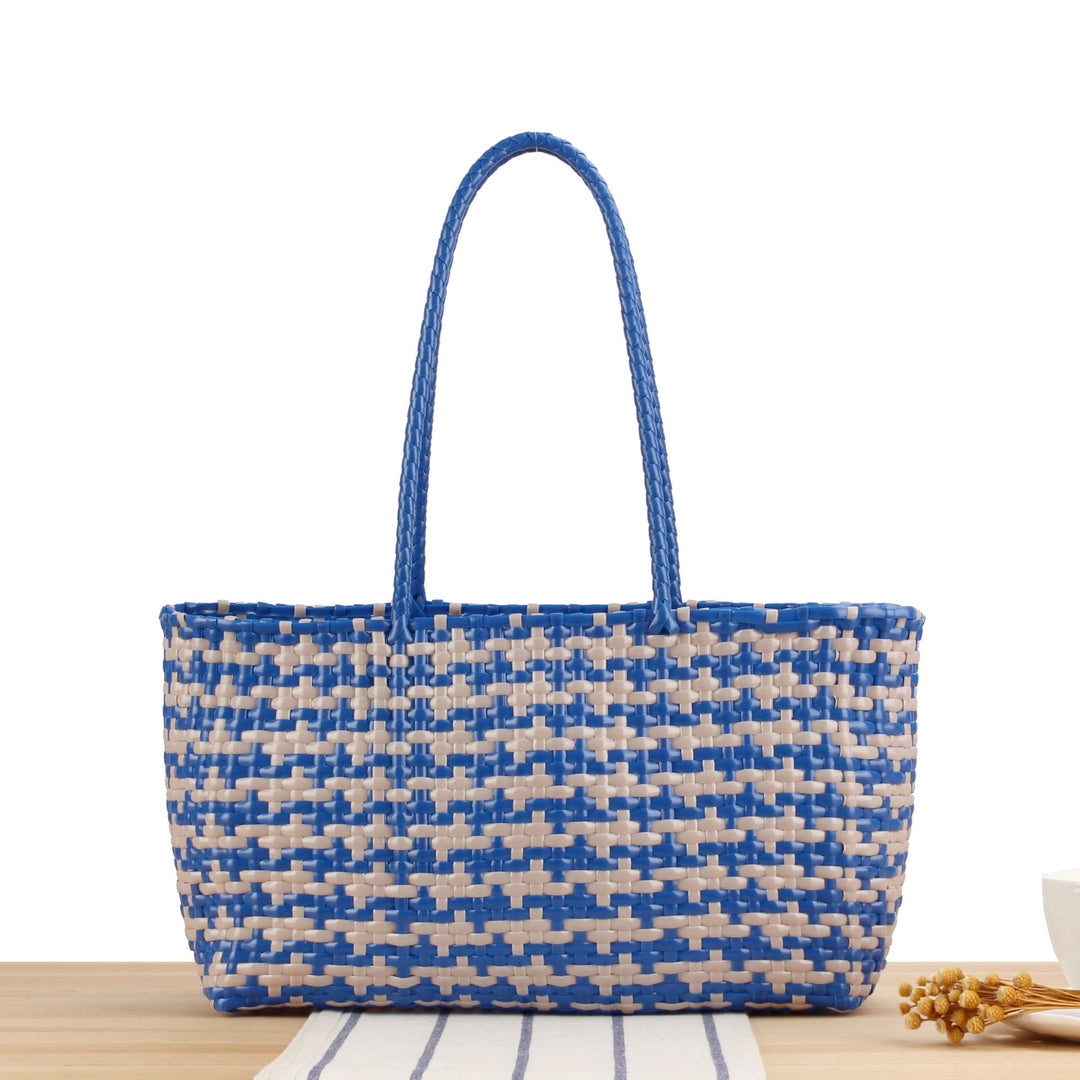 Braided Tote Bag with Stylish Patterns Kalsten