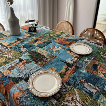 Artistic Patchwork Tablecloth