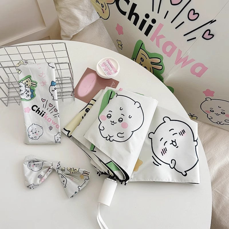 Women's Foldable Umbrella with Cute Cartoon Designs Kalsten