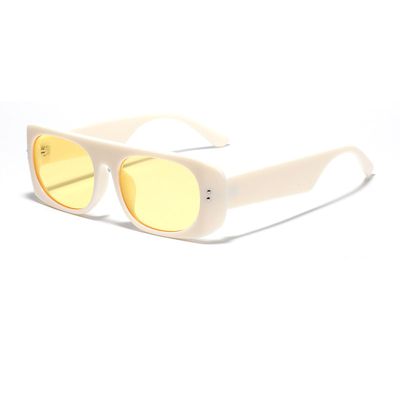 Women’s fashion sunglasses with transparent and geometric frame Kalsten