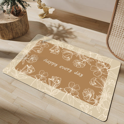 Non-Slip Abstract Design Bath Mat Acalora