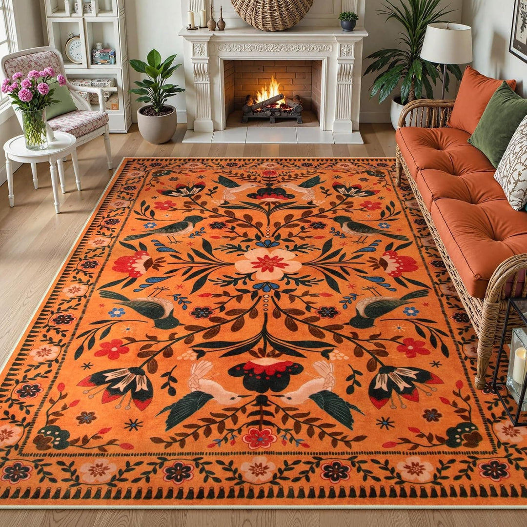 Decorative Floral Area Rug