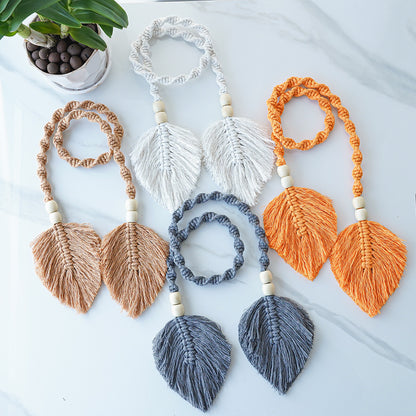Decorative Macrame Leaf Wall Hanger Acalora