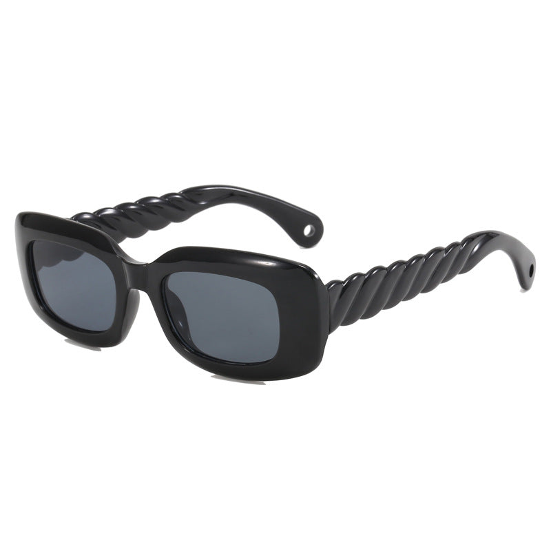 Women's fashionable square sunglasses with unique twisted temple design Kalsten