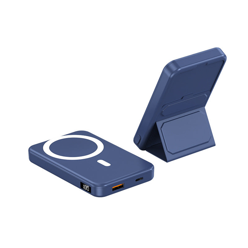 Portable power bank with integrated stand and LCD display Kalsten
