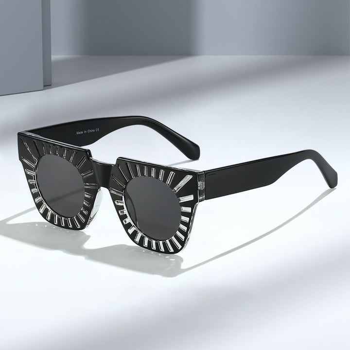 Ladies Fashion Sunglasses with Creative Geometric Frame Kalsten