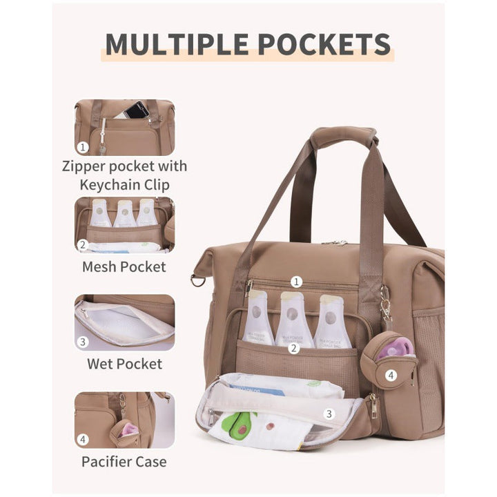 Multifunctional Travel Bag with Organizer Compartments Kalsten