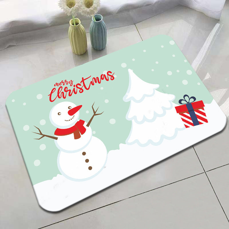 Festive Holiday-Themed Bath Mat Kalsten