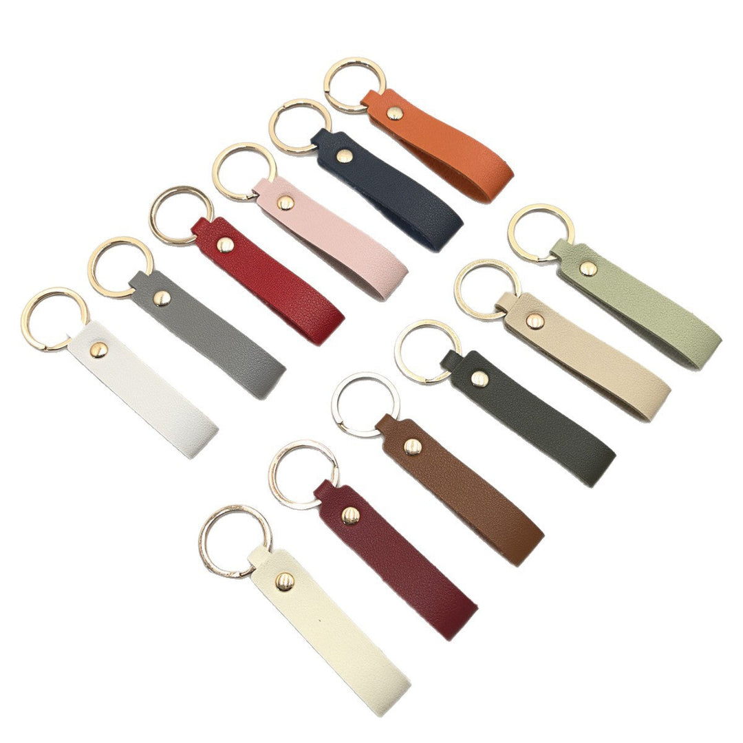 Unisex keychain made of high-quality artificial leather with stylish design Kalsten