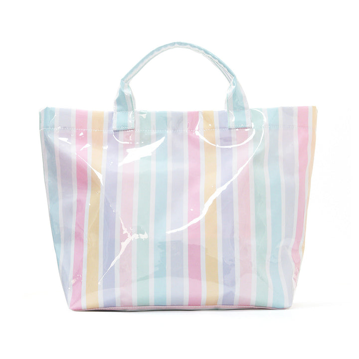 Beach bag with colorful check pattern and water-repellent coating Kalsten