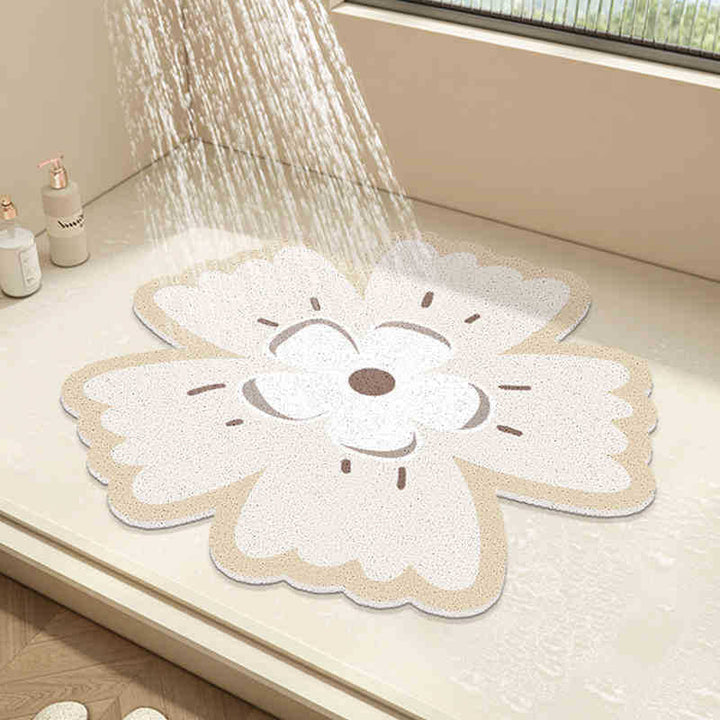Floral Design Bath Mat Kalsten