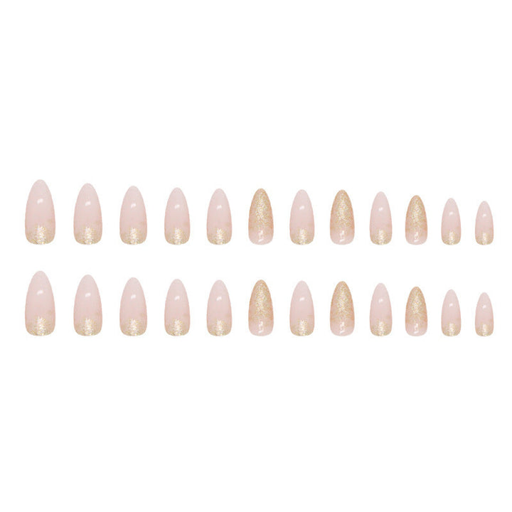 Elegant Glitter Gel Nail Tips Kalsten