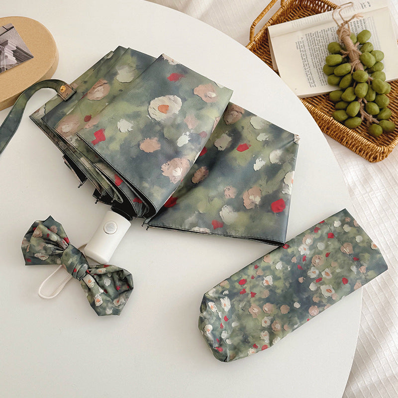 Ladies Folding Umbrella with Floral Design Kalsten