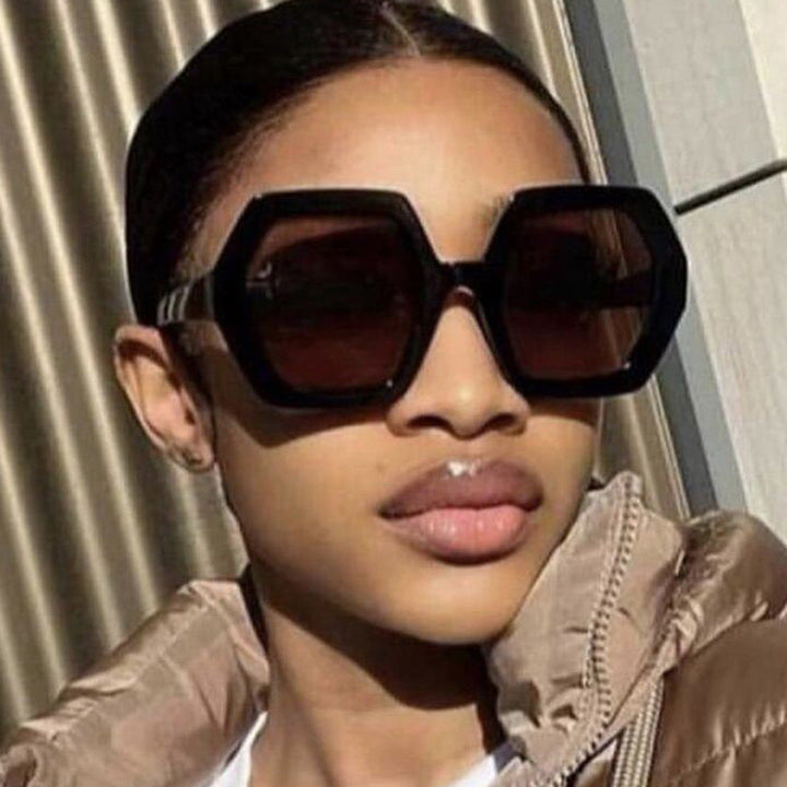 Women innovative hexagonal sunglasses Kalsten