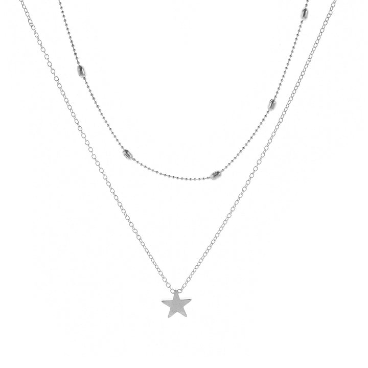 Heart-Shaped Charm Layered Necklace Kalsten