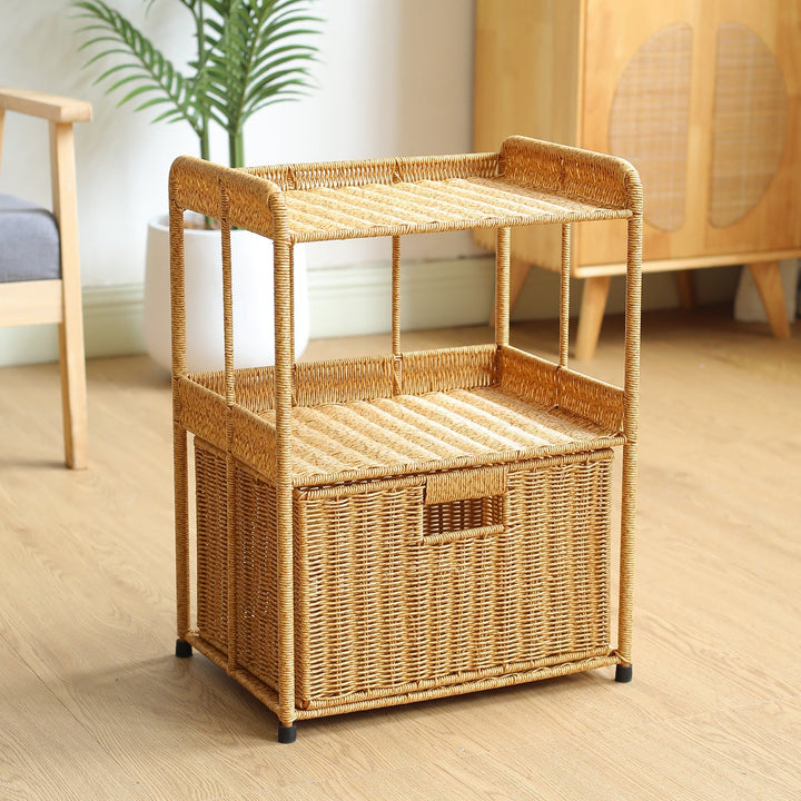 Three-Tier Open Weave Storage Rack Kalsten