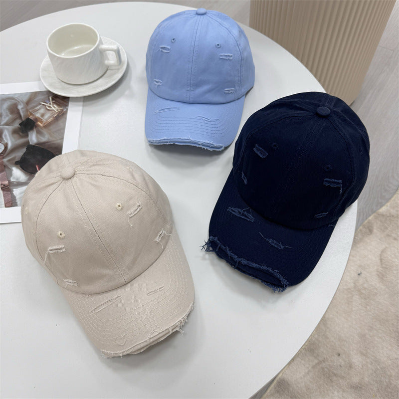 Men's Distressed Vintage-Style Baseball Cap Kalsten