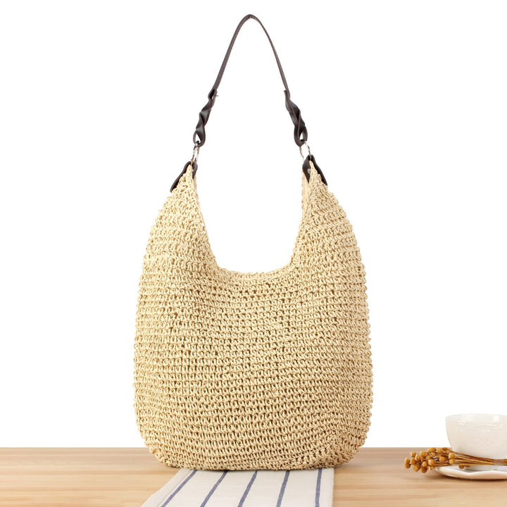 Handbag Made of Handmade Natural Braiding with Elegant Shoulder Strap Kalsten