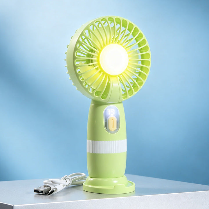 Women's portable mini fan with built-in LED light Kalsten