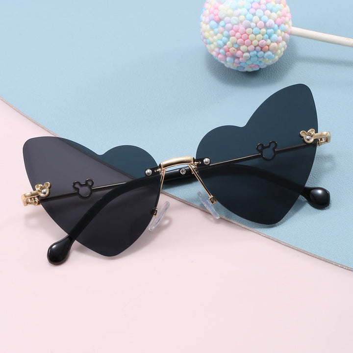 Women's Heart-Shaped Sunglasses with Embellished Frame Kalsten