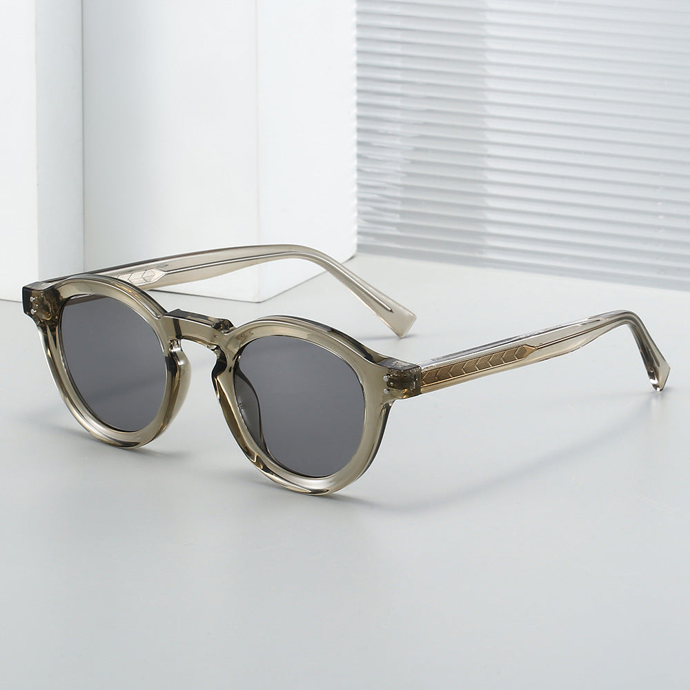 Ladies fashionable sunglasses in a stylish round design by Kalsten