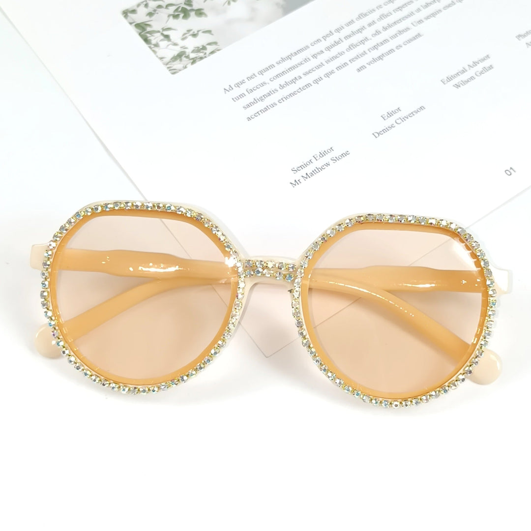 Women Glittering Oversized Sunglasses Kalsten